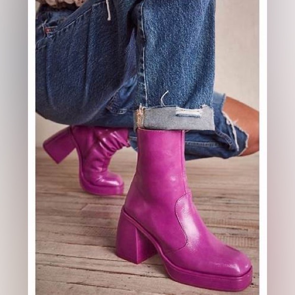 NEW Free People ruby shine platform boot size 38 $99made in Spain sold out - Picture 7 of 16